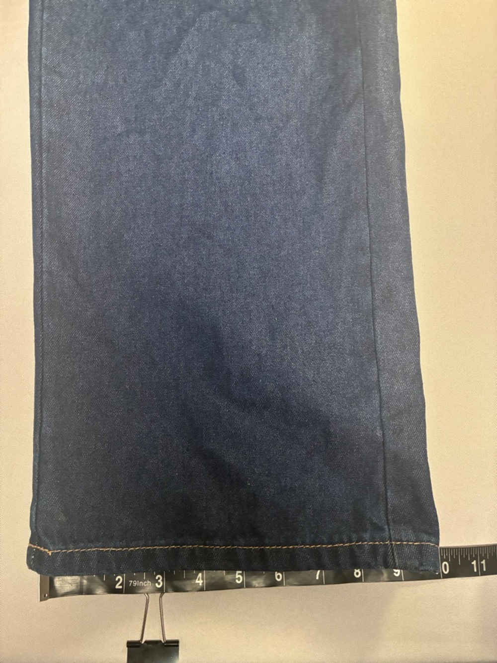 SHEIN Classic Wide-Leg Denim Overalls - Dark Blue Medium - Picture 7 of 8